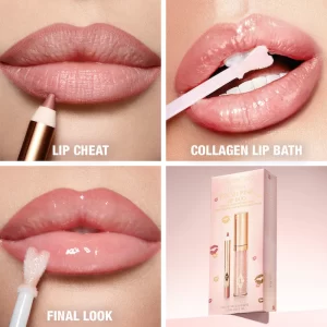 Charlotte Tilbury Mini Glossy Pink Lip Gloss + Lip Liner Set - Imagen 3
