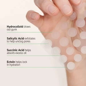 The INKEY List Hydrocolloid Invisible Pimple Patches + Salicylic Acid - Imagen 3