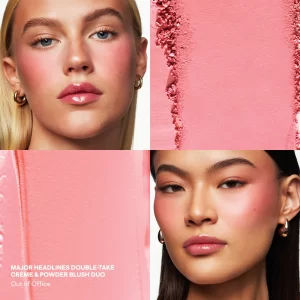 PATRICK TA Patrick's Glow and Gloss Set: Major Headlines Blush Duo and Lip Gloss Makeup Gift Set - Imagen 4