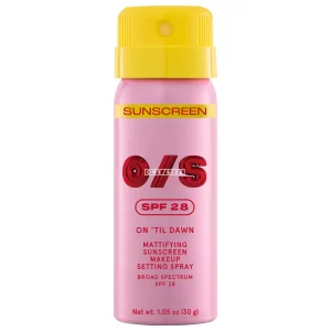 ONE/SIZE Mini On 'Til Dawn Mattifying Sunscreen Makeup Setting Spray SPF 28