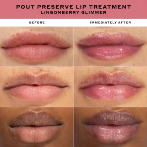 OLEHENRIKSEN Pout Preserve Hydrating Peptide Lip Treatment Tono Lingonberry Jam Glimmer - Imagen 4